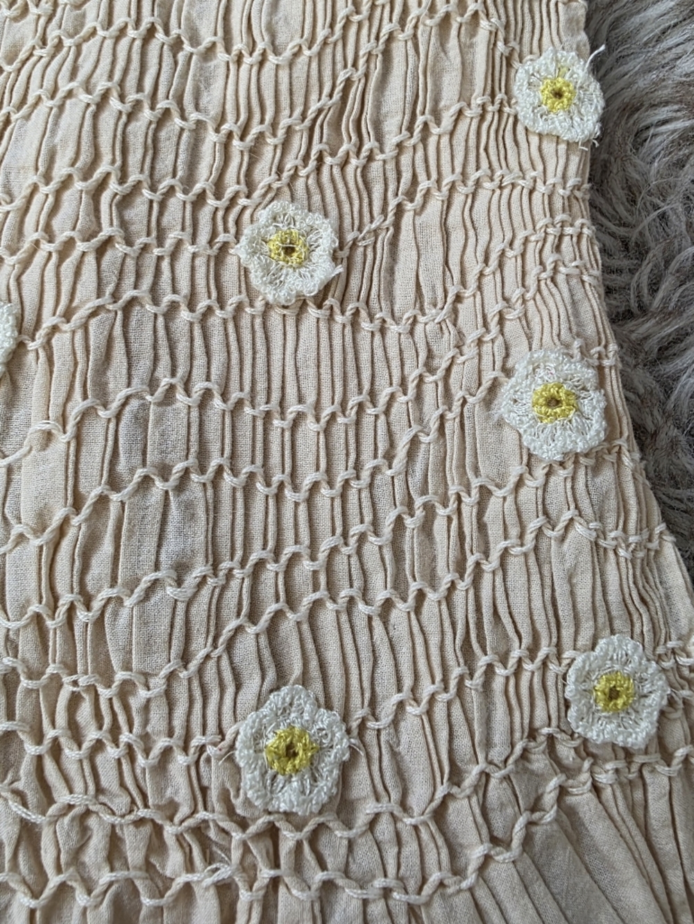 Free People Daphne Midi Dress Tea Combo Ivory Women's Size Medium‎ - Picture 6 of 14